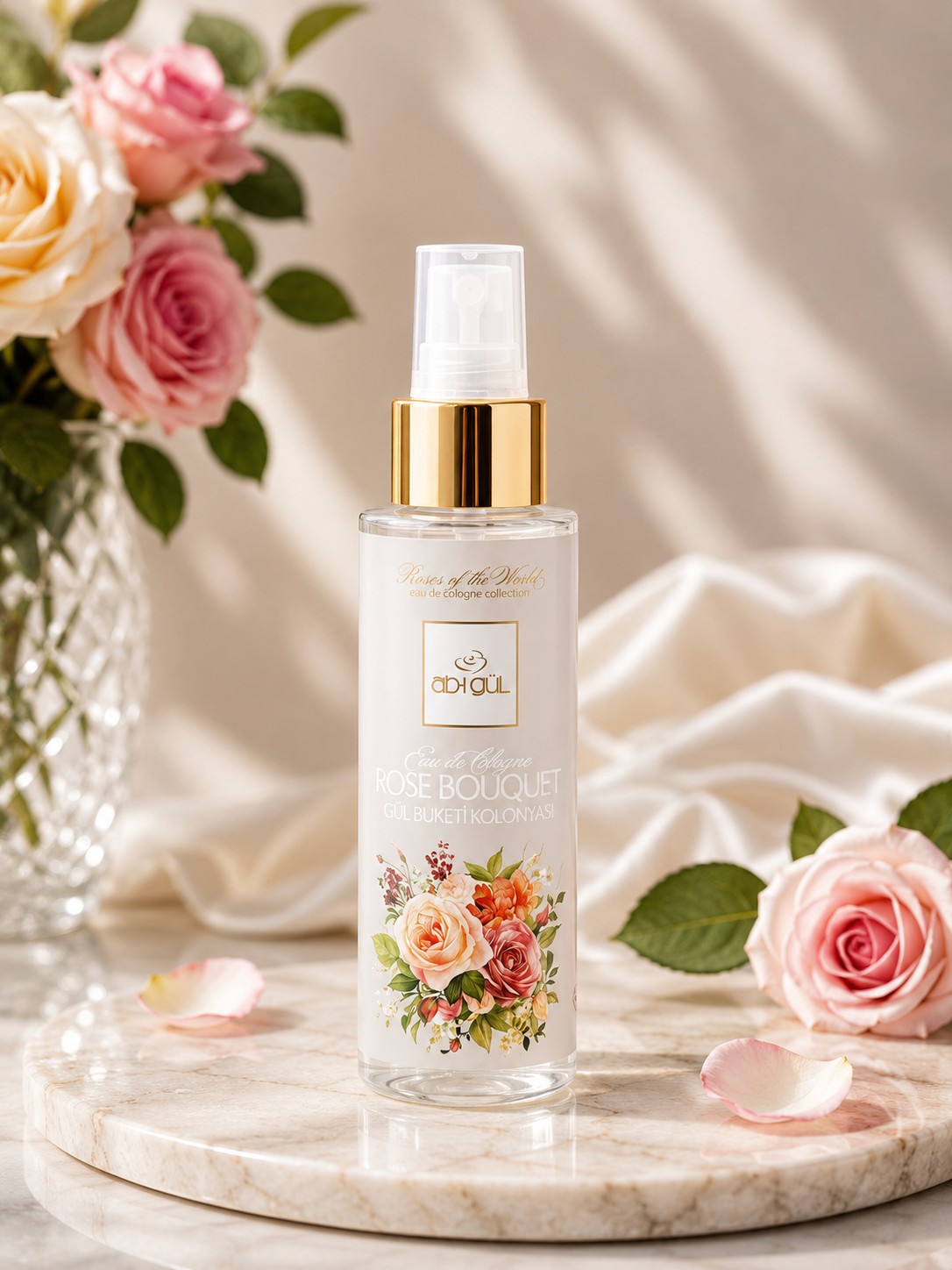 gül buketi kolonyası şişe Gül Buketi Kolonyası 75 ML - Görsel 1